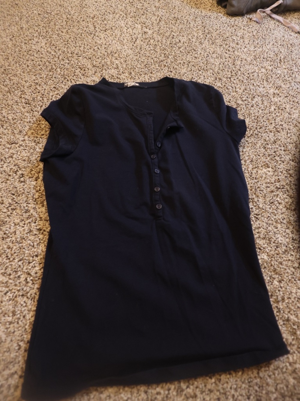 garage navy blue tee